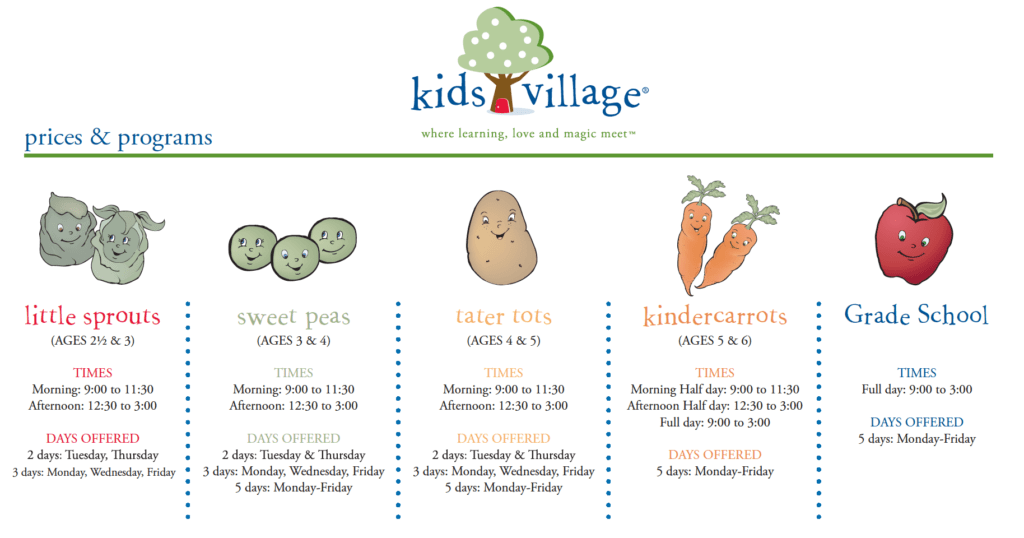 KV Kids Village Programs and Schedule